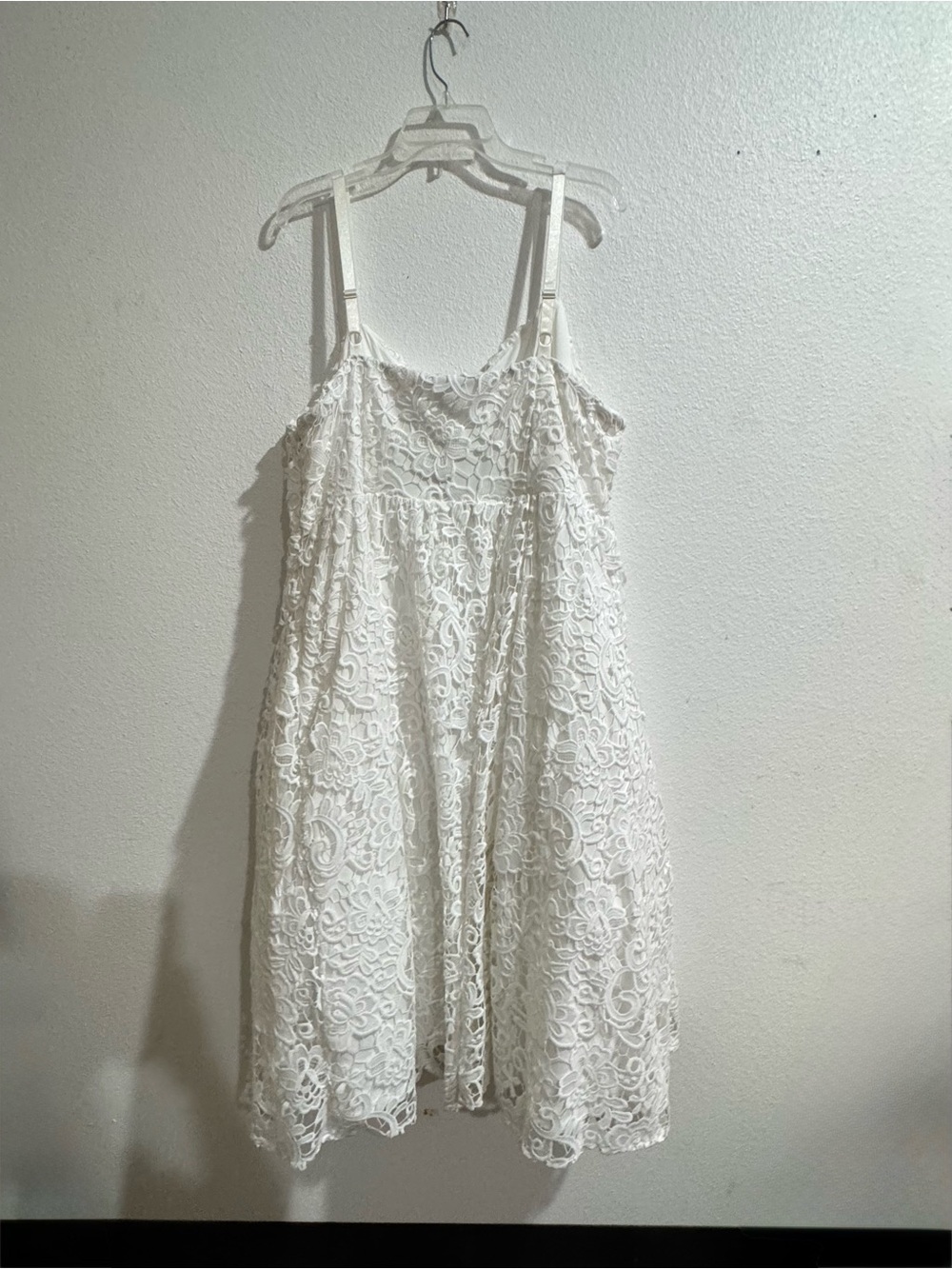 torrid White Lace Midi Dress with Spaghetti Straps - Picture 3 of 3